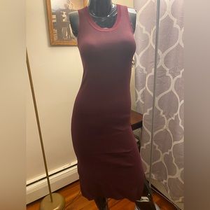 DKNY Womens Stretch Sleeveless Neck Midi Sheath Dress Size XXS